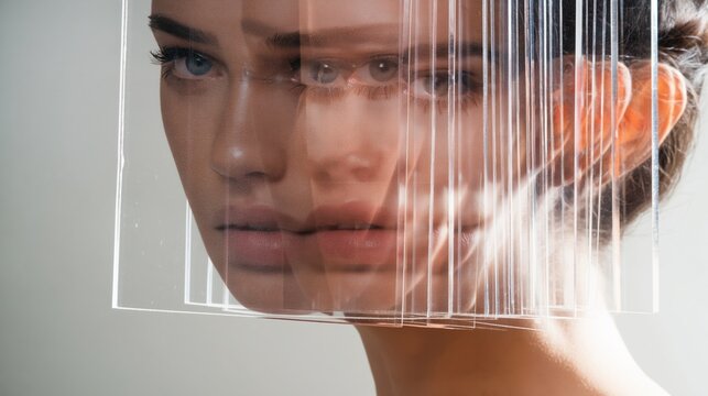 Creative Portrait with Layered Transparency Effect