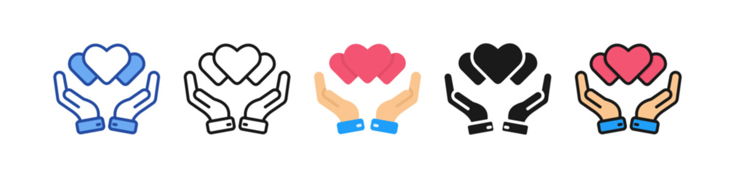 Sympathy Icon Multi Style Illustration