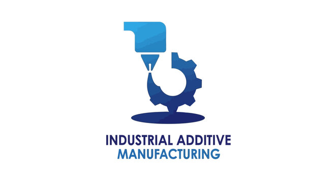 Industrial Additive Manufacturing Logo Depicting Modern Technology and Innovation.