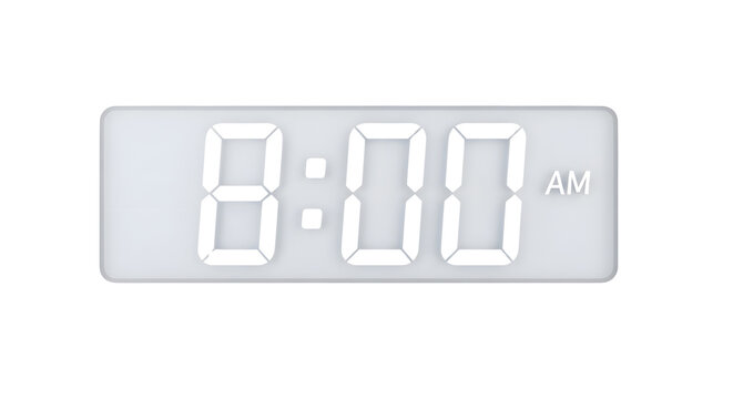 Digital Alarm Clock Display 8 00 Am