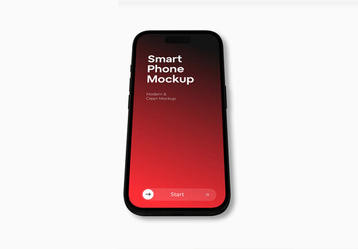 Smartphone Screen Display Mockup