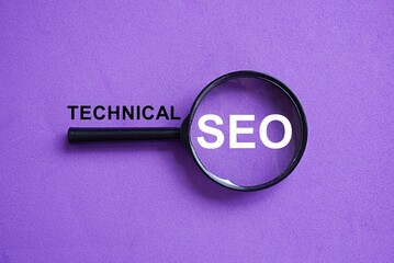 Technical words and Magnifying glass with the words SEO, online business concept, website optimization, search engine ranking, website index and rating  © AhmadYani