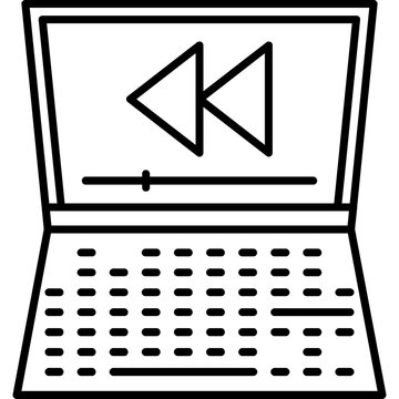 rewind Outline Icon