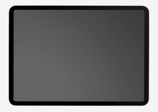 Sleek black tablet screen photo, suitable as mockup