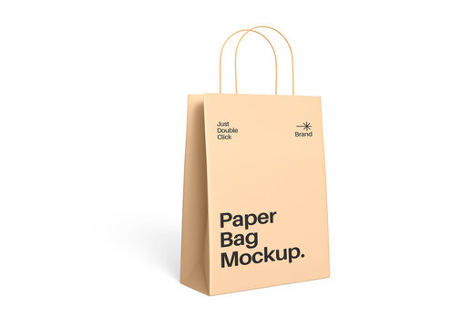 Shopping Paper Bag Mockup Template
