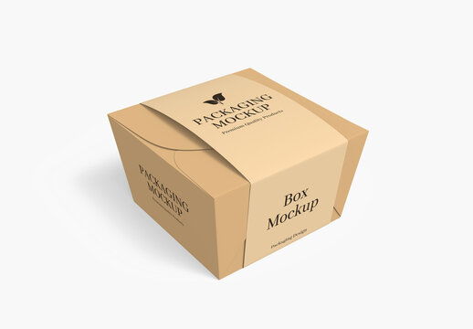 Paper Box Packaging Mockup