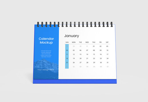 Desk Calendar Mockup