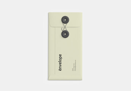 String Tie Envelope Mockup