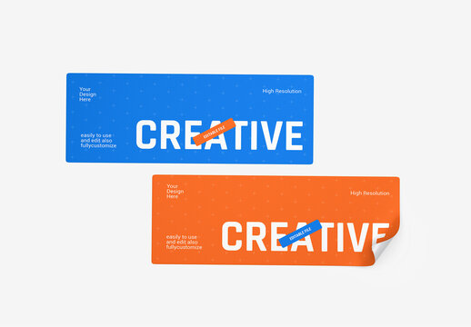 Sticker Mockup Template