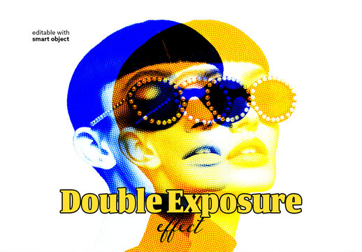 Engraved Double Exposure Effect