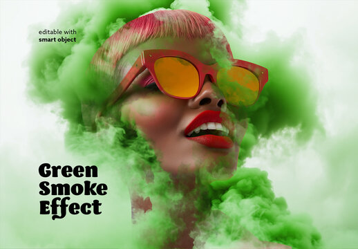 Green Smoke Photo Effect
