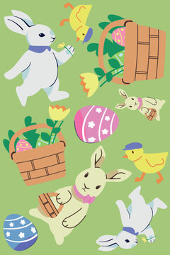 Bunny_Easter_Garden_Pattern.eps