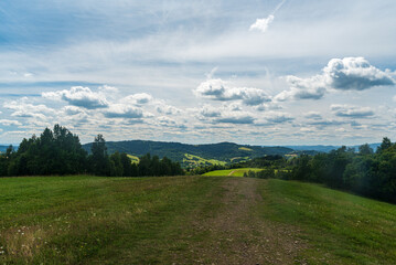 View from Polana hill above Skalite village in Kysuce region in Slovakia © honza28683