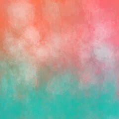 Fototapeta premium Warm coral abstract background with soft watercolor texture and subtle gradients, minimal and elegant backdrop for modern design, branding, and creative digital projects.