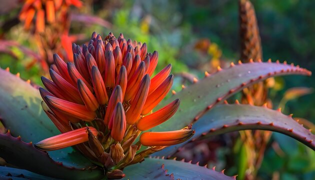 Orange floral bloom