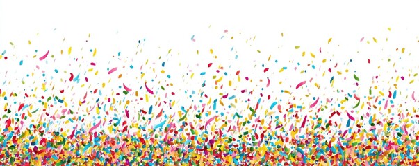 Obraz premium A cascade of colorful confetti, creating a festive and celebratory atmosphere