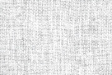 Obraz premium Close-up of a white woven fabric with a coarse, uniform texture and subtle wrinkles