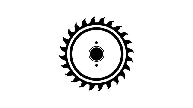 Circular Saw Blade Animation Background Transparent Graphic Design