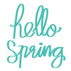 Greetings of Spring in Playful Typography © Mia