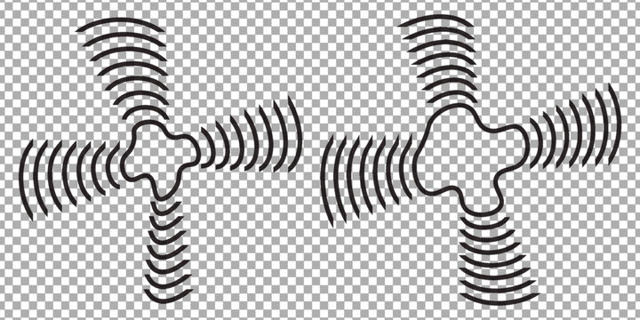 Tree ring wood circle set. Hand drawn tree ring pattern, line ripple circle wood texture. Wood organic slice line design. Vector illustration.