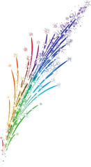 Fototapeta premium Colorful Fiber Optic Cable Ends.
