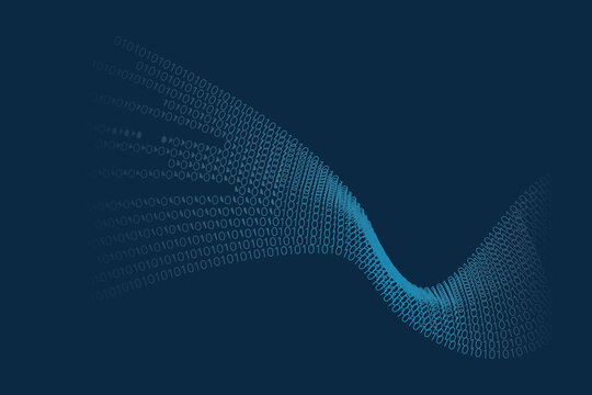 Binary code illustration