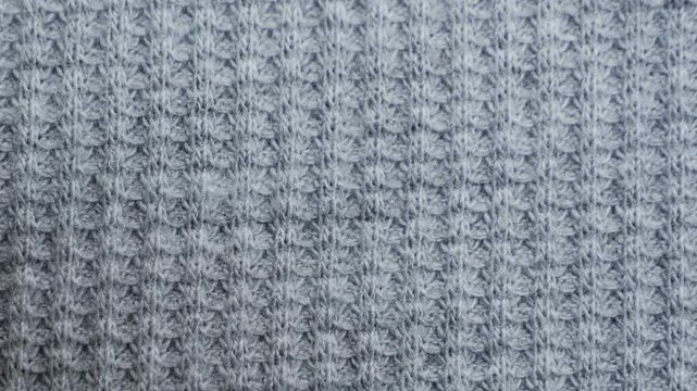 Textured gray fabric close up, cotton dress. High quality 4k footage
