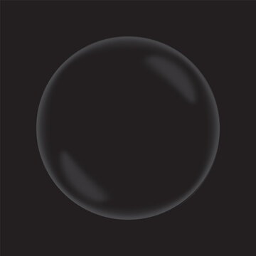 Realistic Transparent Bubble Vector