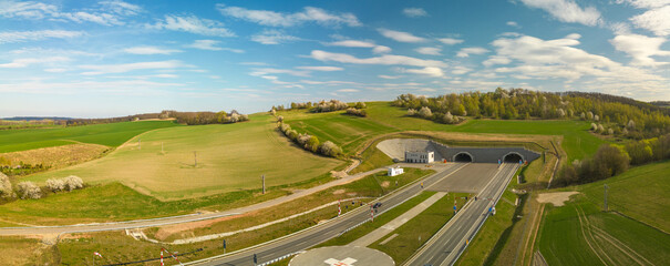 The longest tunnel in Poland on the S3 route near the city of Kamienna Góra © Marcin