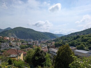 Obraz premium view of the city of genoa