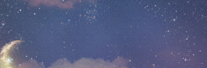 Crescent moon sky background, aesthetic design © Rawpixel.com