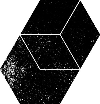 Large vector geometric stamp texture with a transparent background