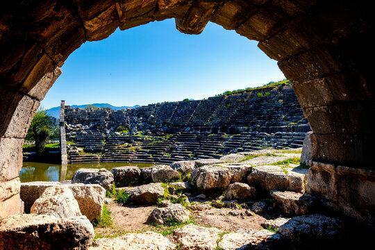 Letoon or Letoum (Turkish: Letoon, Ancient Greek: &Lambda;&eta;&tau;ῷ&omicron;&nu;) in the Fethiye district of Muğla Province, Turkey, was a sanctuary of Leto located 4 kilometres (2.5 mi) south of the ancient city of Xanthos,