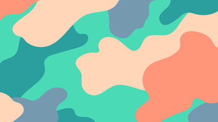 Abstract colorful camouflage pattern, desktop wallpaper © Rawpixel.com