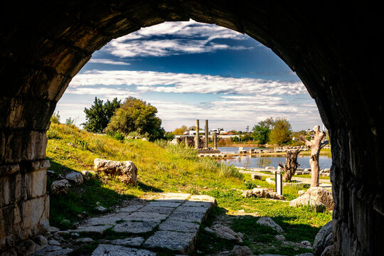 Letoon or Letoum (Turkish: Letoon, Ancient Greek: &Lambda;&eta;&tau;ῷ&omicron;&nu;) in the Fethiye district of Muğla Province, Turkey, was a sanctuary of Leto located 4 kilometres (2.5 mi) south of the ancient city of Xanthos,