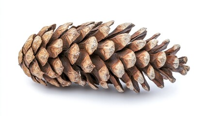 Fototapeta premium pine cones isolated on white