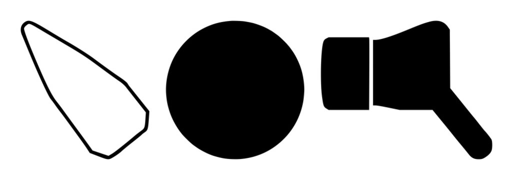 Solid black icon, white background: click and collect icon set with simple line art design featuring simple design, minimalist, black and white with illustrations and graphics