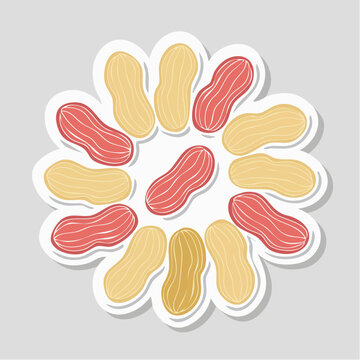 Peanut flower pattern