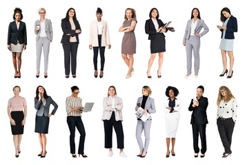 Fototapeta premium Diverse professional women standing confidently
