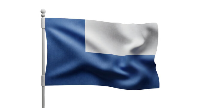 A realistic rendering of the flag of bosnia and herzegovina waving against a black background