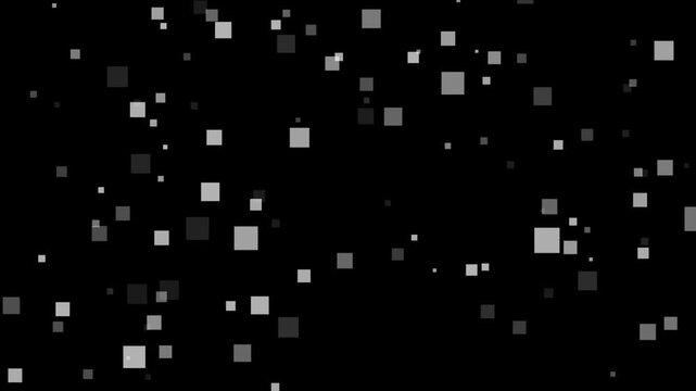 Abstract digital pixel animation loop binary black bright