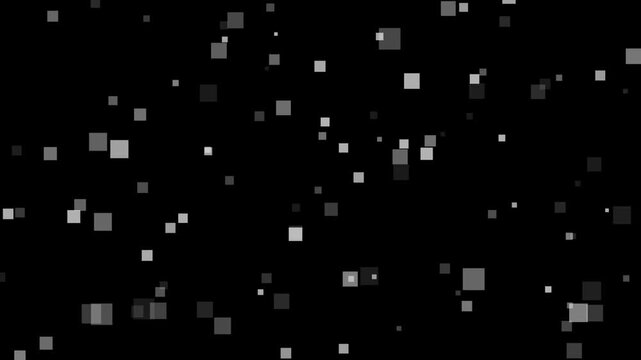 Abstract digital pixelated background, loop binary black, code