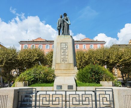 Le monument aux morts, war memorial, Place Saint Nicolas, Bastia, Haute-Corse, Corsica, France