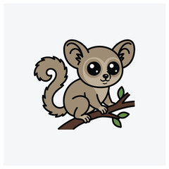 Obraz premium Sweet koala illustration on a branch