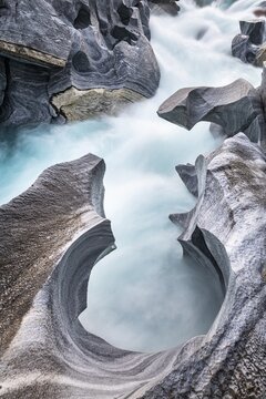 Marble Lottet, Marble Castle, Marble Gorge, Glom&aring;ga River, Mo I Rana, Nordland, Norway