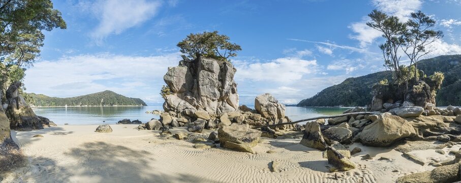 Beach, Observation Beach, Abel Tasman National Park, Tasman Region, Southland, New Zealand