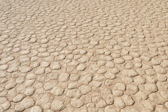 Dried sandy ground, Dead Pan, Sossusvlei, Namib Desert, Namibia