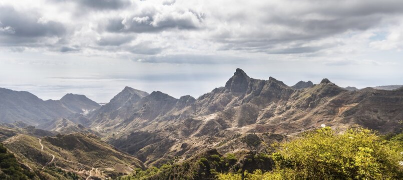 Anaga Mountains, Macizo de Anaga, in the north of Tenerife, Canary Islands, Spain