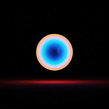 Abstract physics concept showing a sterile void where gravitational force is completely nullified or missing, dark, abstract, negation