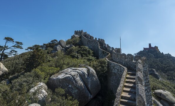 Castelo dos Mouros, Castle of the Moors, Sintra, Portugal